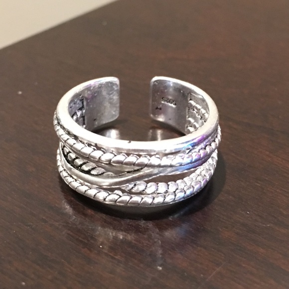 NWT 925 STERLING SILVER RING - BOHO MIDI RING - Picture 3 of 4